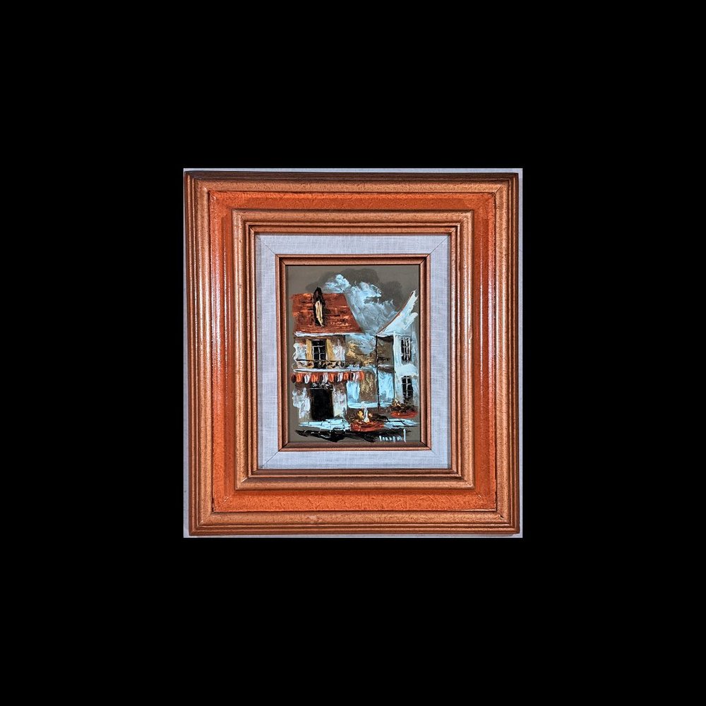 Tone on Tone Impasto Original Impressionist Painting (Myrl D’Arcy) Oil on Board